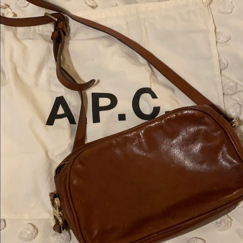 APC tan shoulder bag